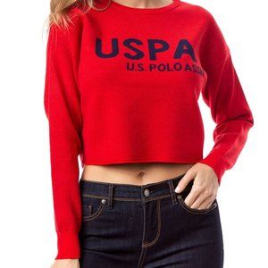 U.S. Polo Assn. Cropped Sweater